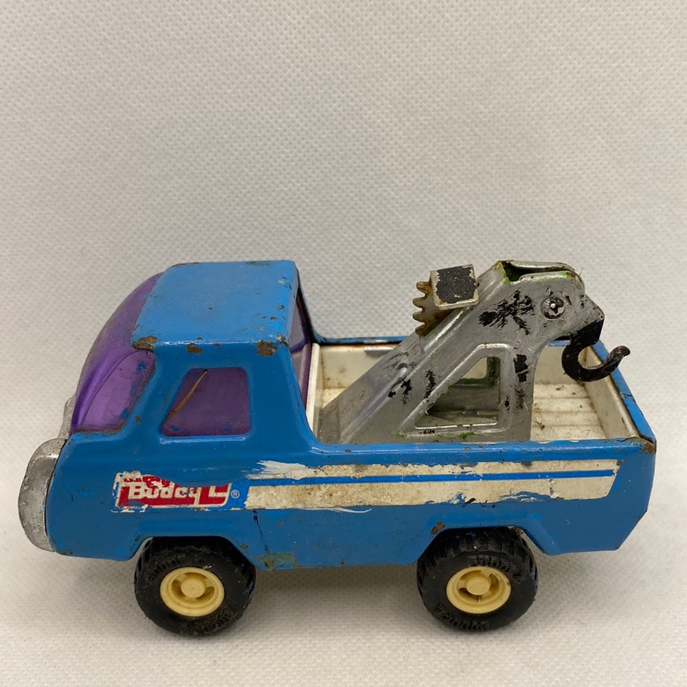 Vintage Buddy L Metal Tow Truck 5” Japan Toy